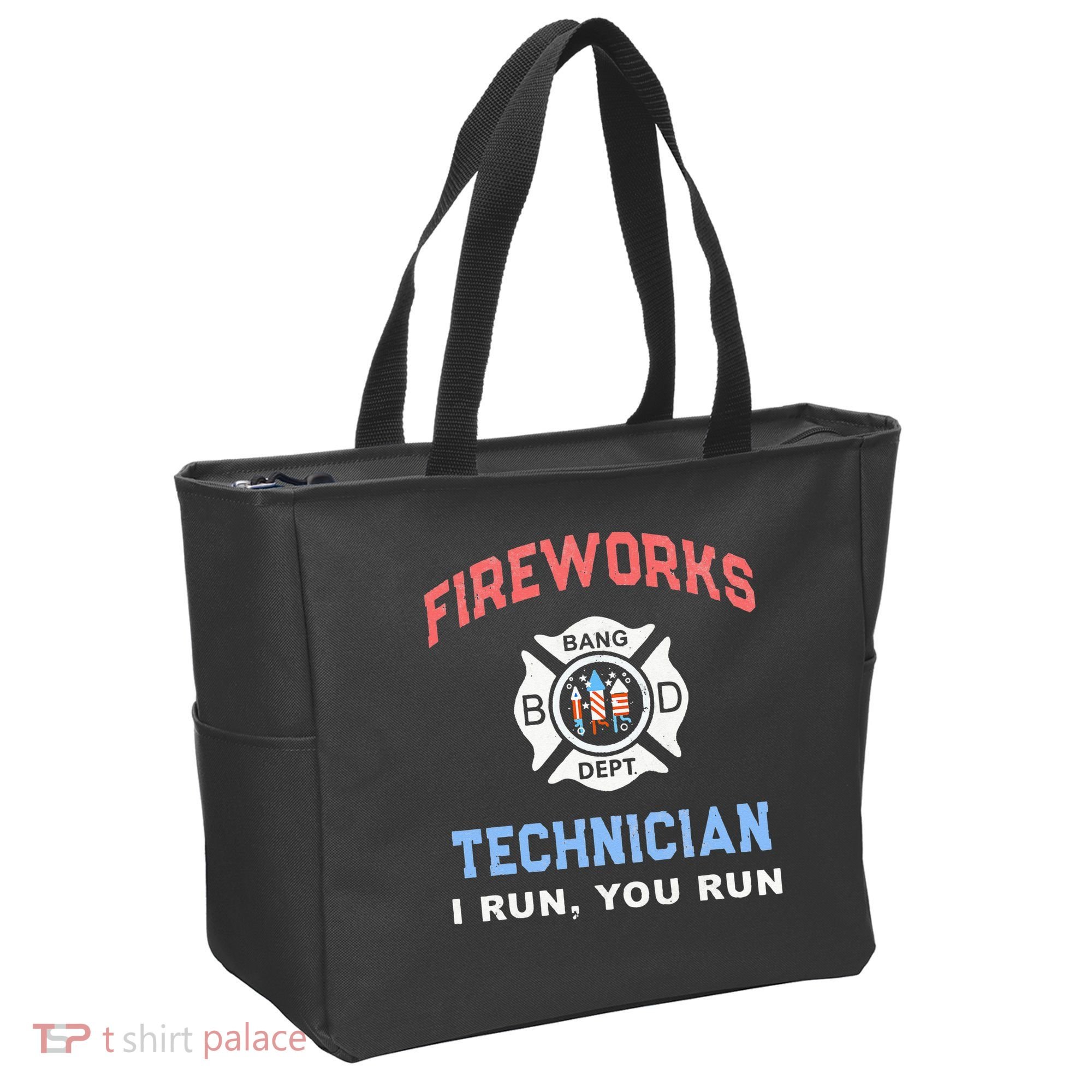 Funny FIREWORKS TECHNICIAN America Firefighter Pyro Expert Tote Bag