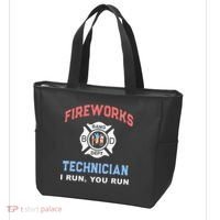 Funny FIREWORKS TECHNICIAN America Firefighter Pyro Expert Tote Bag thumb 3