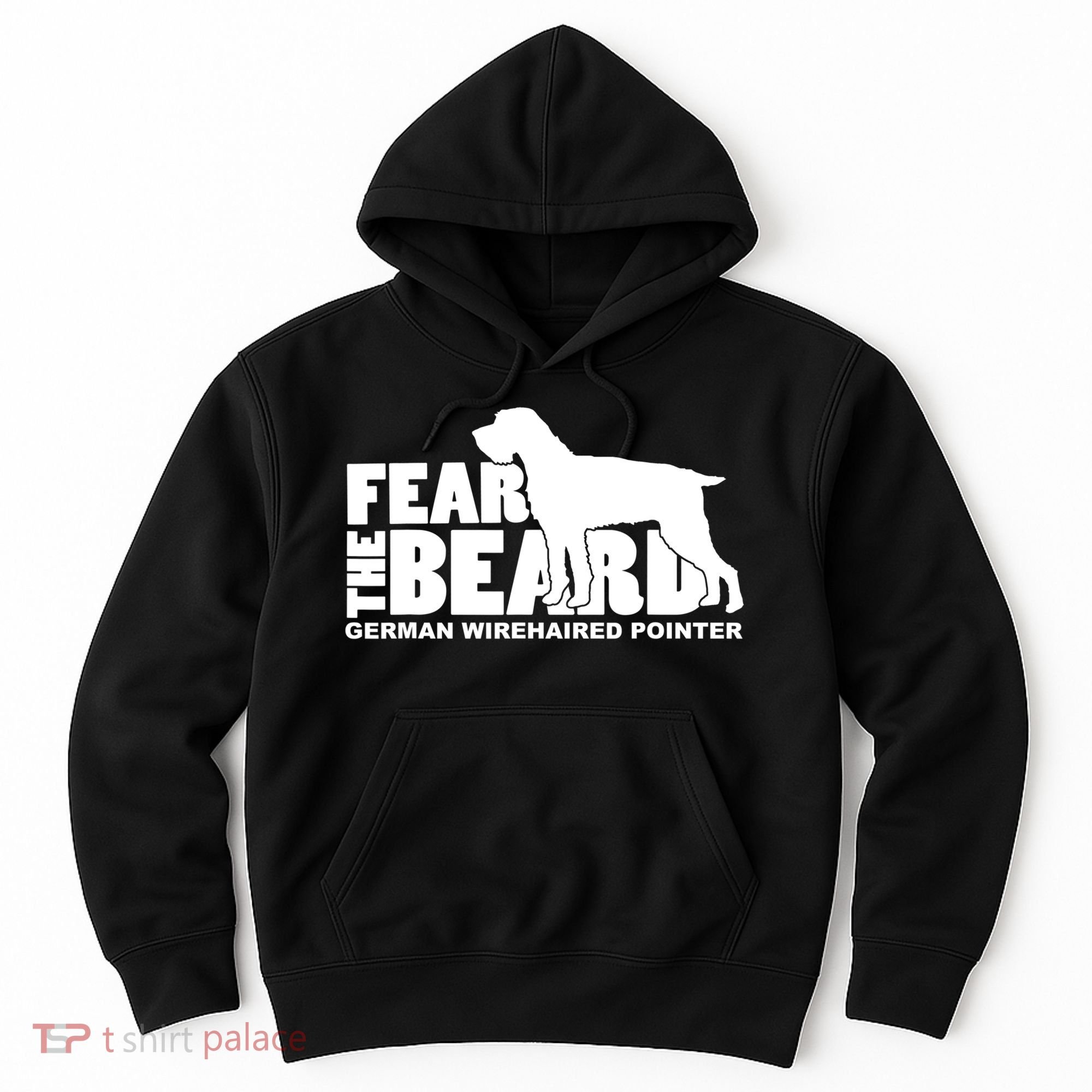Funny Fear The Beard Gift Funny German Wirehaired Pointer Gift Hoodie