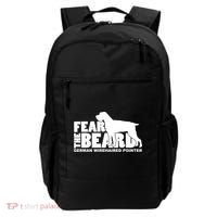 Funny Fear The Beard Gift Funny German Wirehaired Pointer Gift Backpack thumb 0