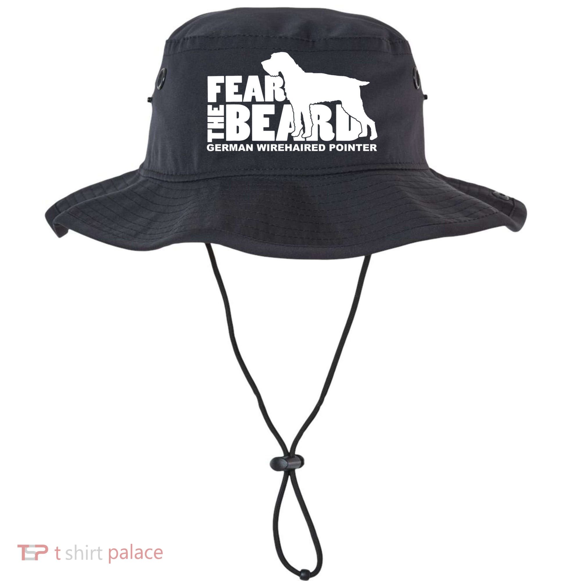 Funny Fear The Beard Gift Funny German Wirehaired Pointer Gift Bucket Hat