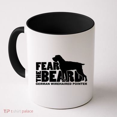 Funny Fear The Beard Gift Funny German Wirehaired Pointer Gift Coffee Mug