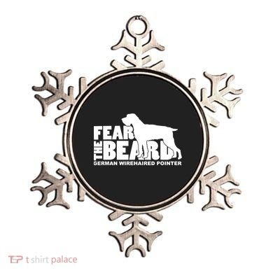 Funny Fear The Beard Gift Funny German Wirehaired Pointer Gift Ornament