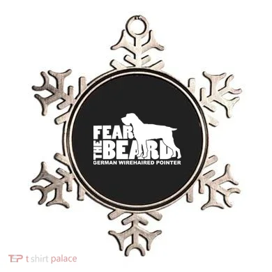 Funny Fear The Beard Gift Funny German Wirehaired Pointer Gift Ornament