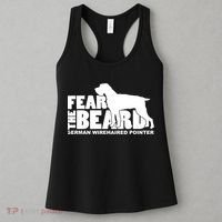 Funny Fear The Beard Gift Funny German Wirehaired Pointer Gift Women's Tank Top thumb 3