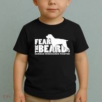 Funny Fear The Beard Gift Funny German Wirehaired Pointer Gift Toddler T-Shirt thumb 2