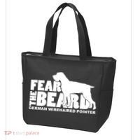 Funny Fear The Beard Gift Funny German Wirehaired Pointer Gift Tote Bag thumb 3