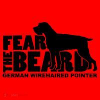 Funny Fear The Beard Gift Funny German Wirehaired Pointer Gift Santa Hat thumb 1
