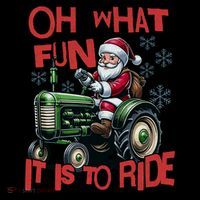 Farm Fun To Ride Santa Tractor Christmas Coffee Mug thumb 5