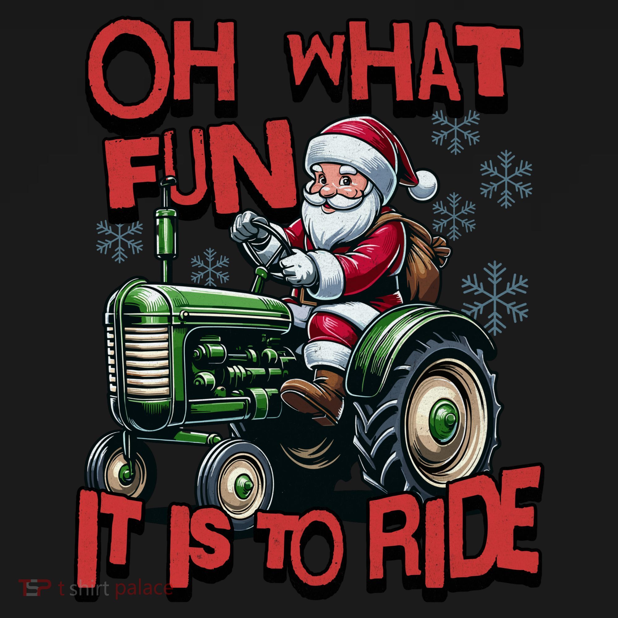 Farm Fun To Ride Santa Tractor Christmas Women's Hoodie
