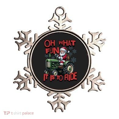 Farm Fun To Ride Santa Tractor Christmas Ornament