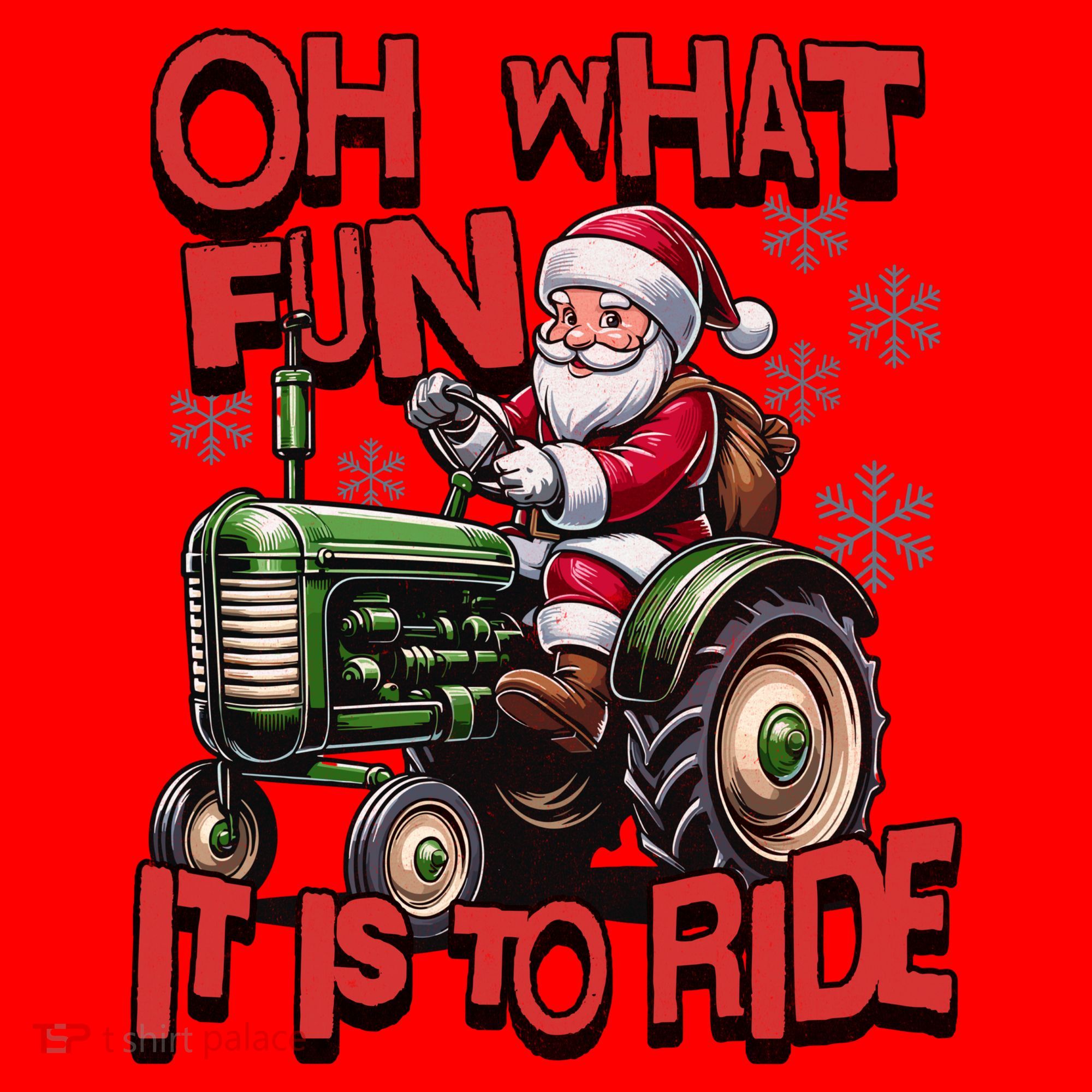 Farm Fun To Ride Santa Tractor Christmas Santa Hat