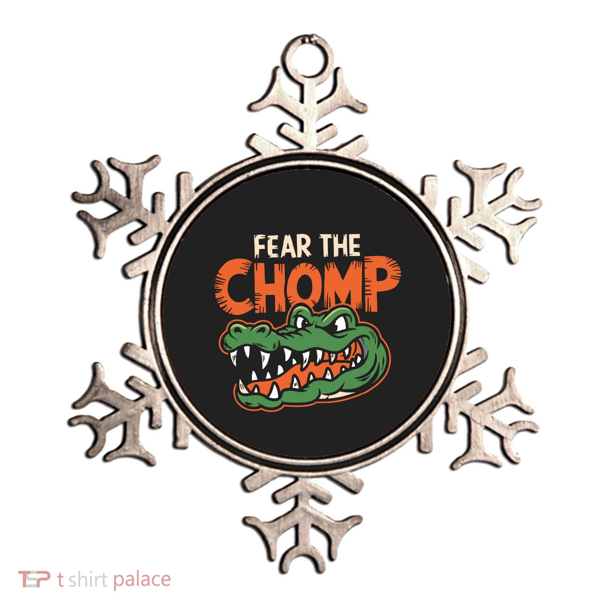 Florida Fear The Chomp Gator Ornament