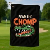 Florida Fear The Chomp Gator Golf Towel thumb 1