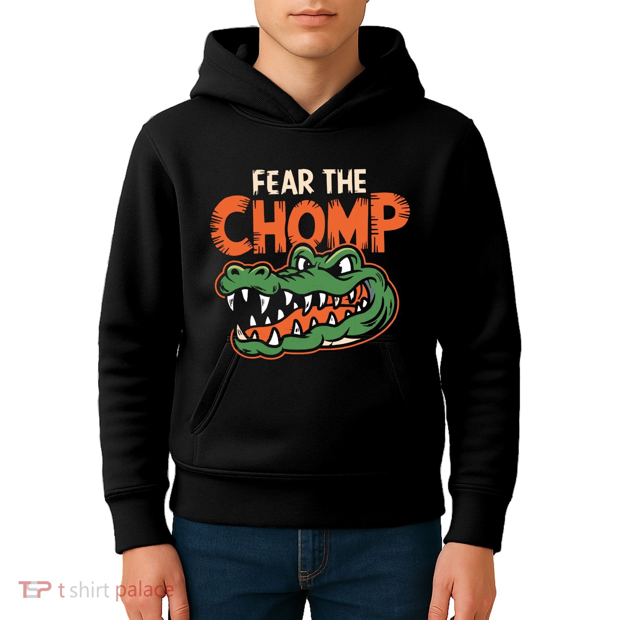 Florida Fear The Chomp Gator Kids Hoodie