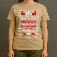 Festivus For The Rest Of Us Christmas Sweater Classic T-Shirt thumb 4