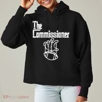 Fantasy Football The Commissioner Funny Ladies Heavyweight Boxy Pullover Hoodie thumb 0