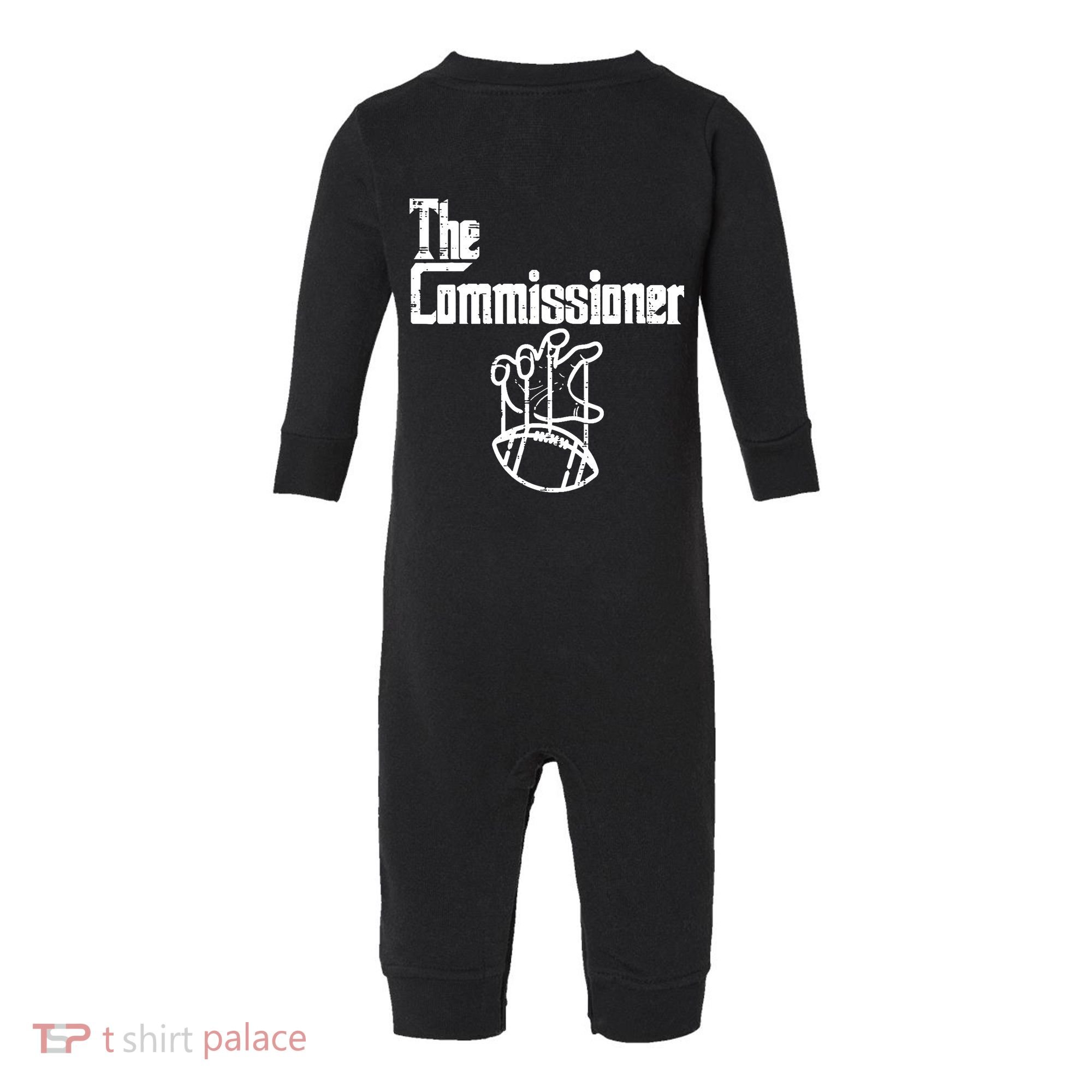 Fantasy Football The Commissioner Funny Infant Fleece One Piece