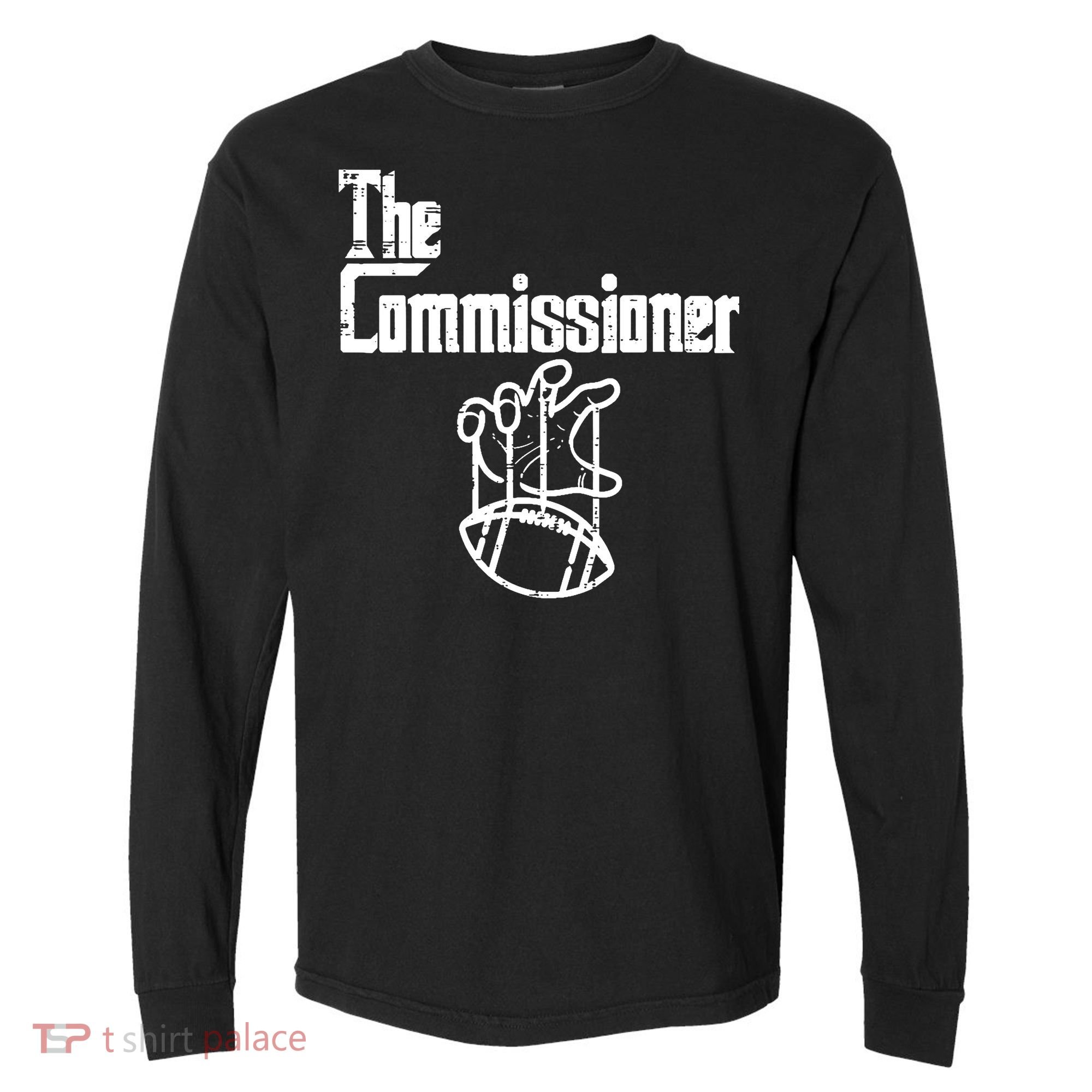 Fantasy Football The Commissioner Funny Comfort Colors Heavyweight Long Sleeve T-Shirt