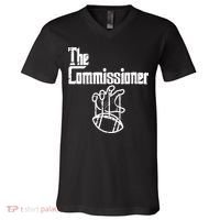 Fantasy Football The Commissioner Funny V-Neck T-Shirt thumb 0