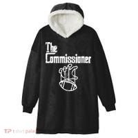 Fantasy Football The Commissioner Funny Hooded Wearable Blanket thumb 0