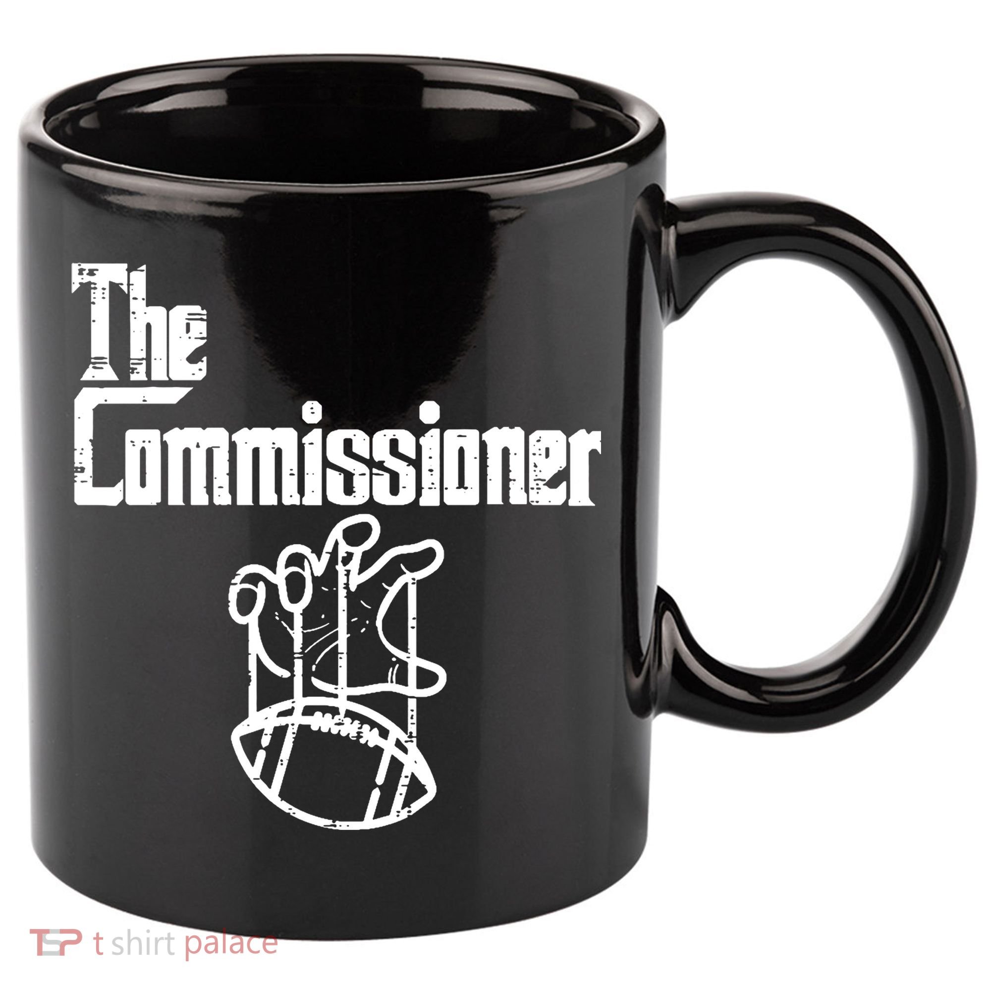 Fantasy Football The Commissioner Funny 11oz C Handle Ceramic Mug
