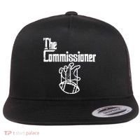Fantasy Football The Commissioner Funny Flat Bill Trucker Hat thumb 0