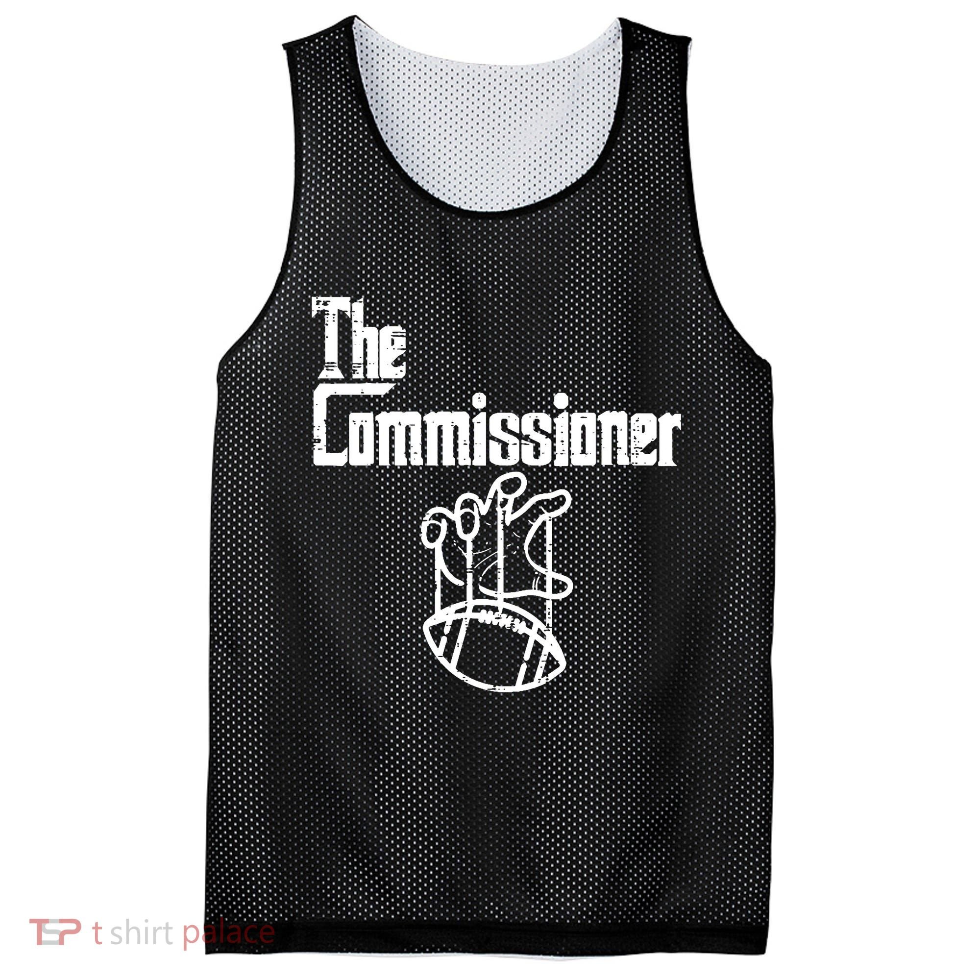 Fantasy Football The Commissioner Funny Mesh Reversible Basketball Jersey Tank
