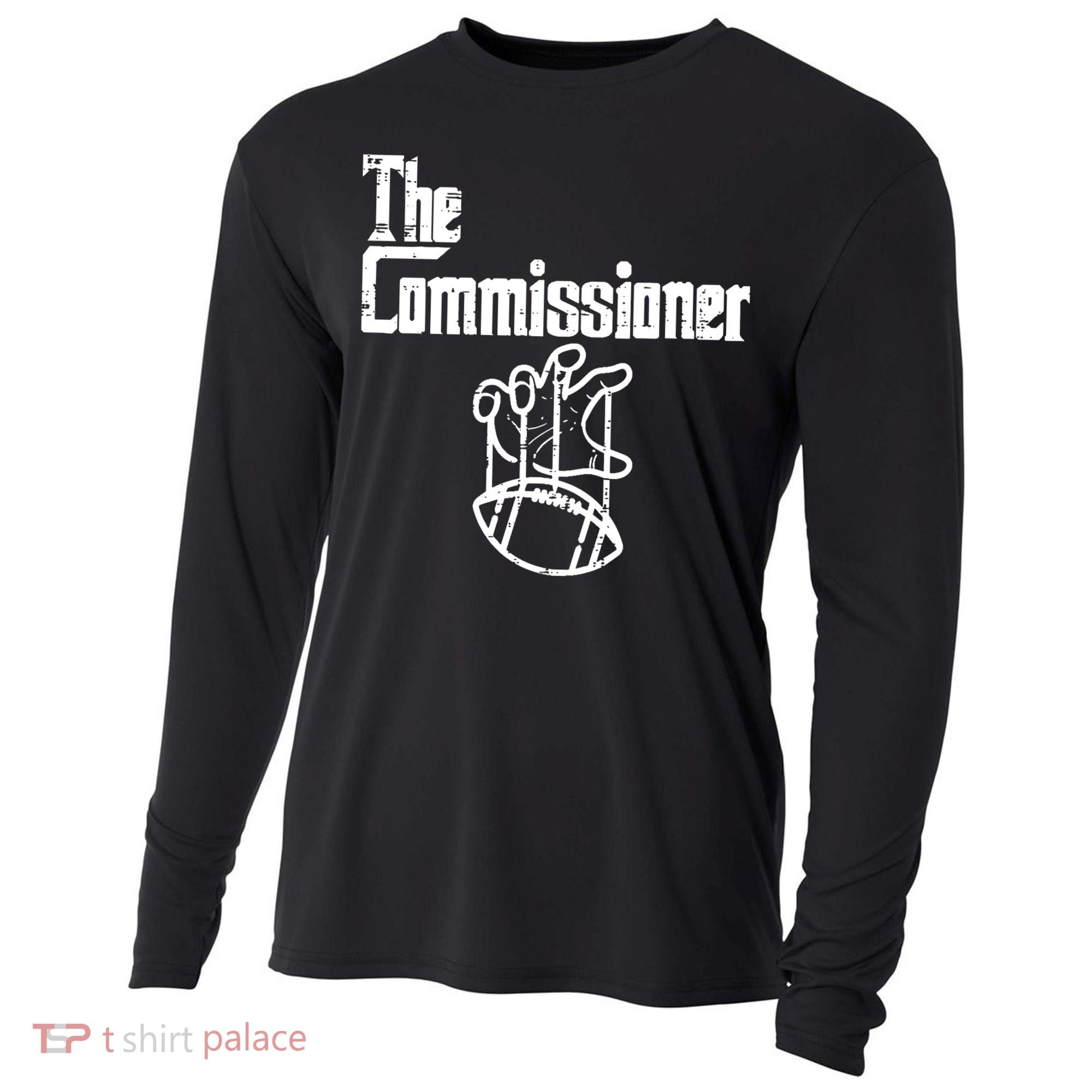 Fantasy Football The Commissioner Funny Cooling Performance Long Sleeve Crew
