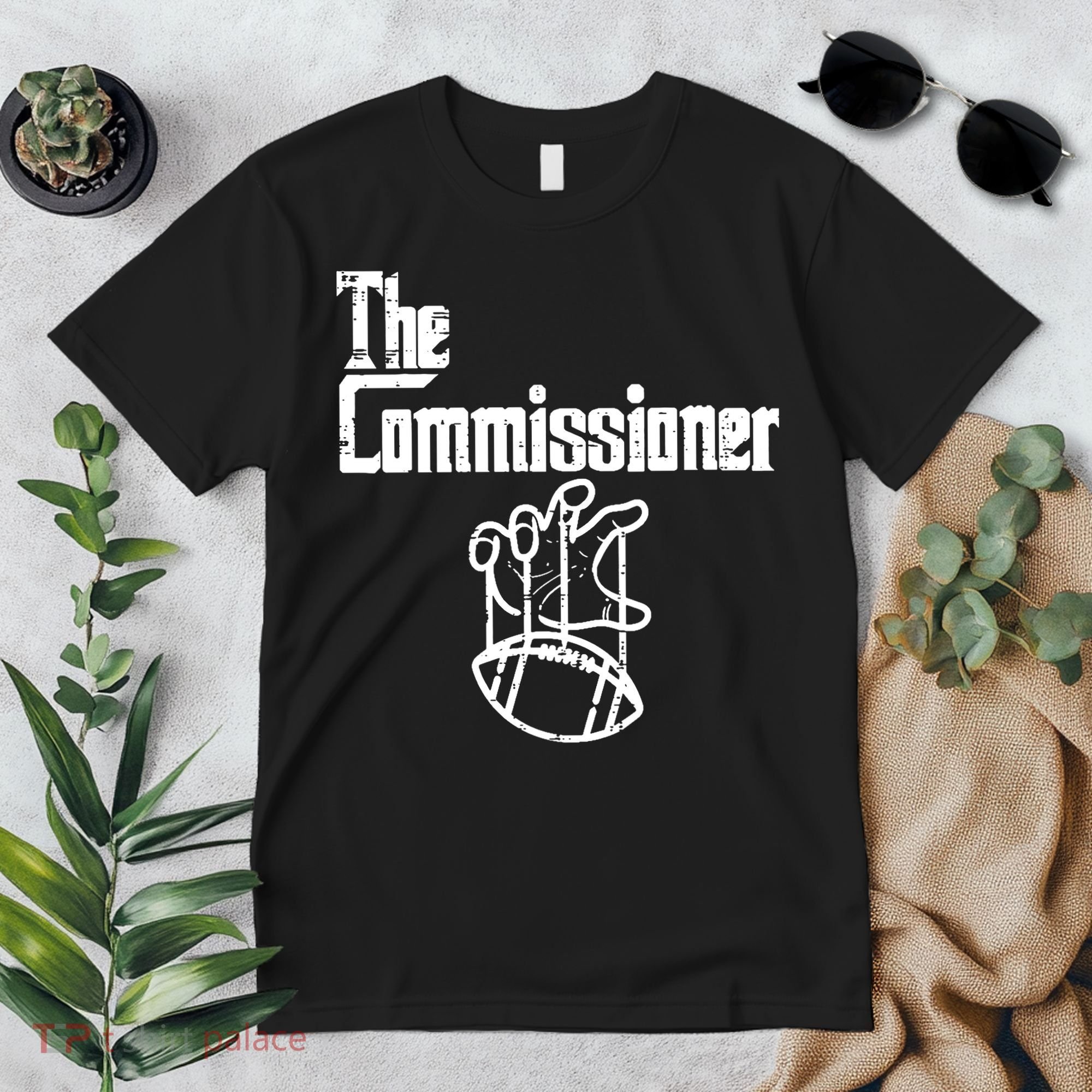 Fantasy Football The Commissioner Funny Premium T-Shirt