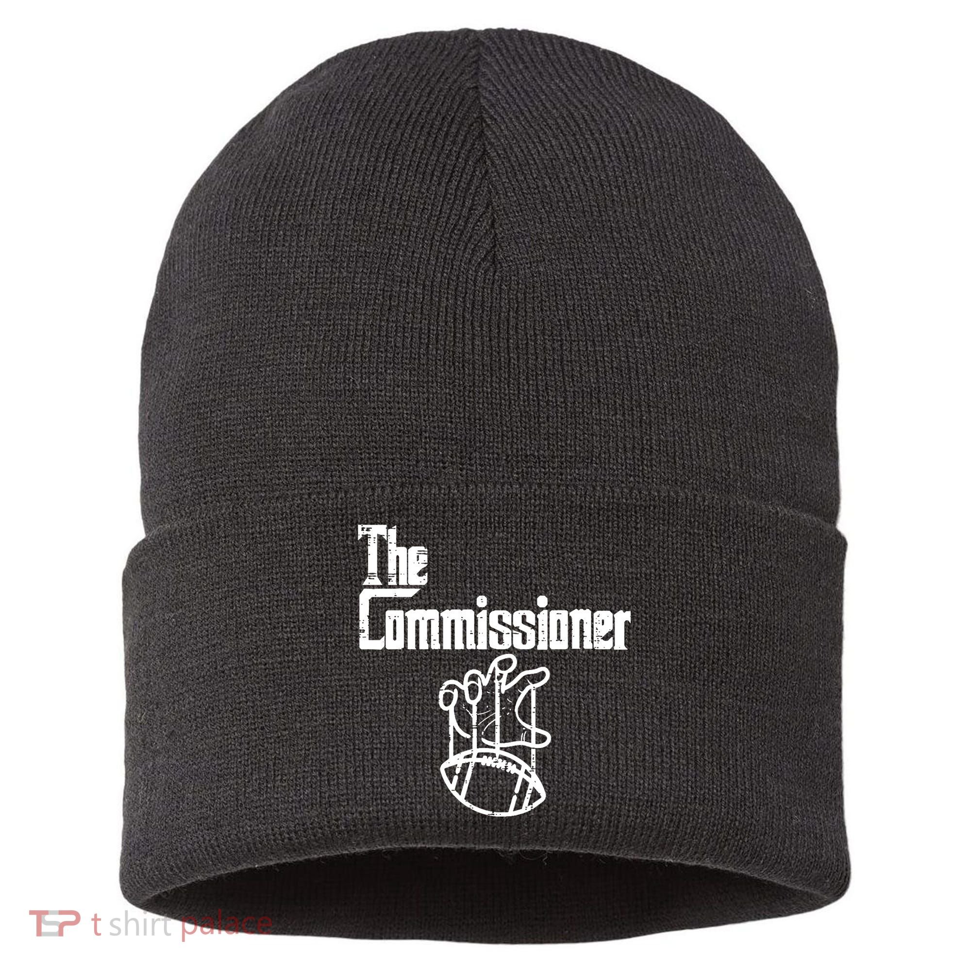 Fantasy Football The Commissioner Funny Sustainable Knit Beanie