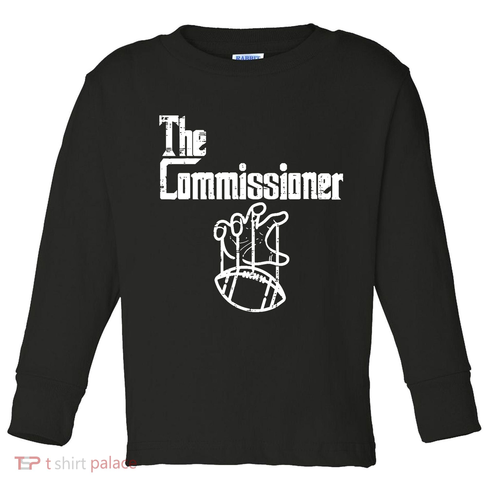 Fantasy Football The Commissioner Funny Toddler Long Sleeve Shirt