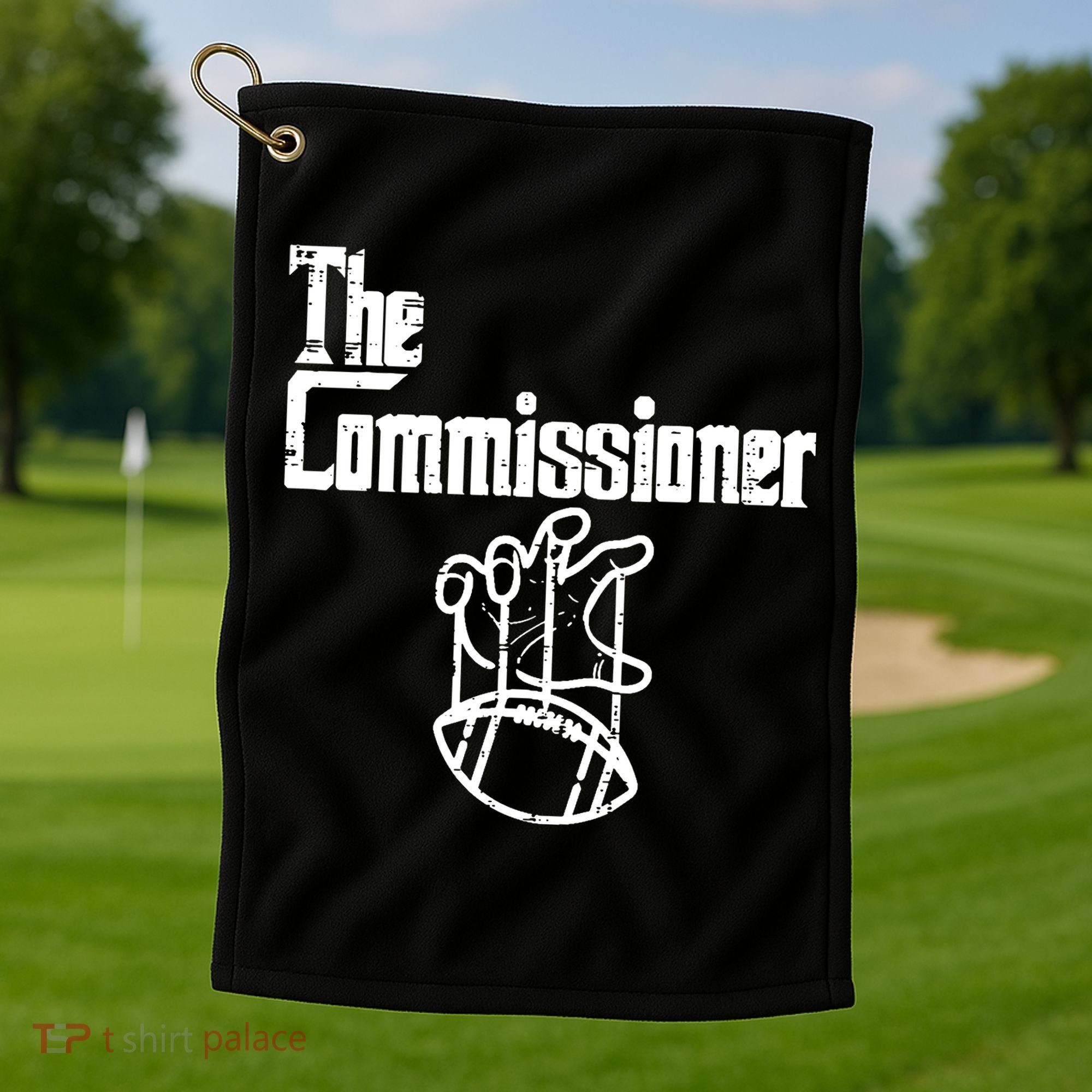 Fantasy Football The Commissioner Funny Golf Towel