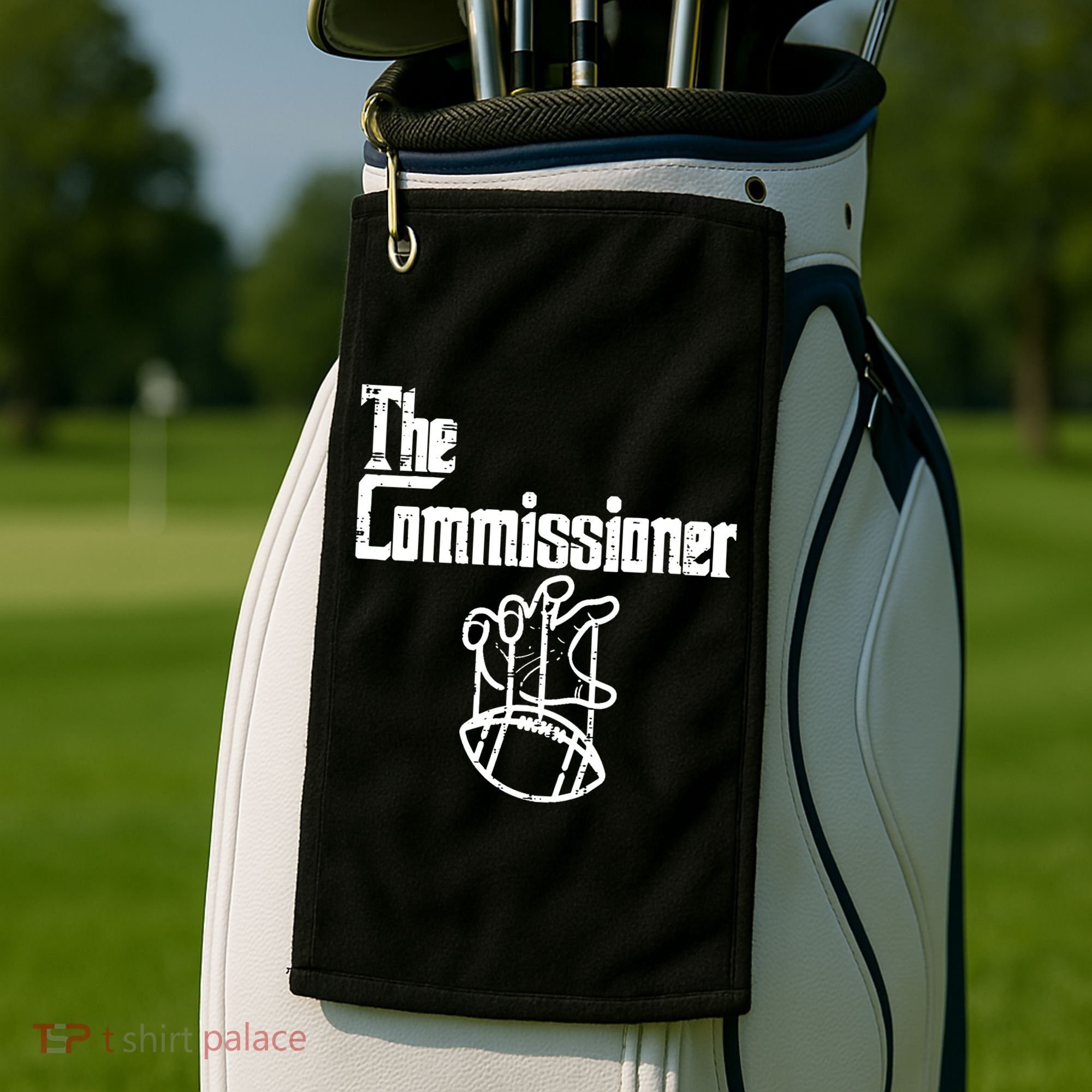 Fantasy Football The Commissioner Funny Golf Towel