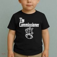 Fantasy Football The Commissioner Funny Toddler T-Shirt thumb 2