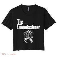 Fantasy Football The Commissioner Funny Women's Crop Top Tee thumb 0