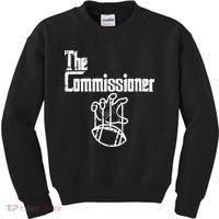 Fantasy Football The Commissioner Funny Kids Sweatshirt thumb 0
