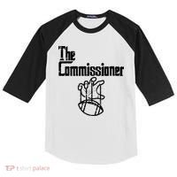 Fantasy Football The Commissioner Funny Kids Colorblock Raglan Jersey thumb 0
