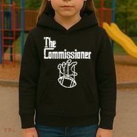 Fantasy Football The Commissioner Funny Kids Hoodie thumb 3