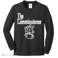 Fantasy Football The Commissioner Funny Kids Long Sleeve Shirt thumb 0
