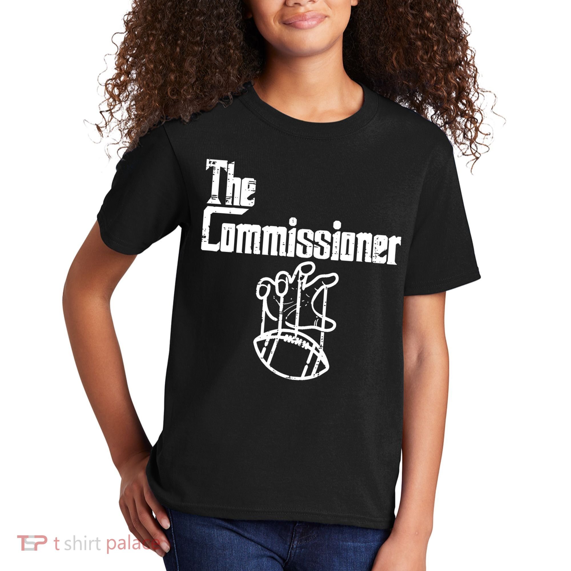 Fantasy Football The Commissioner Funny Kids T-Shirt