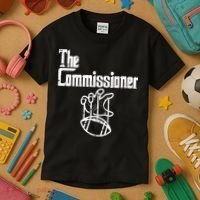 Fantasy Football The Commissioner Funny Kids T-Shirt thumb 3