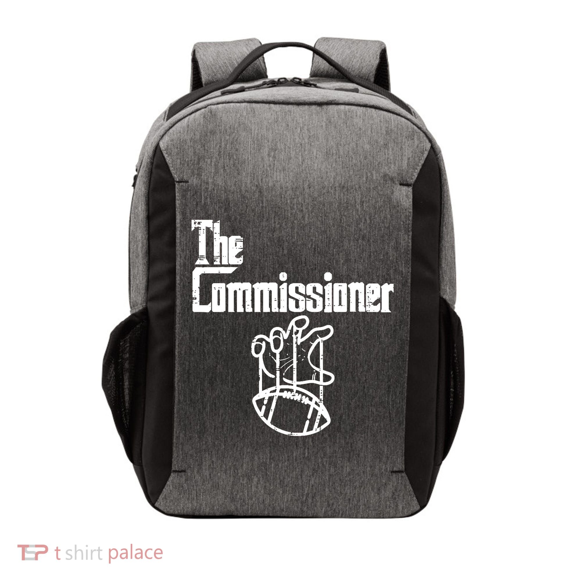 Fantasy Football The Commissioner Funny Vector Backpack