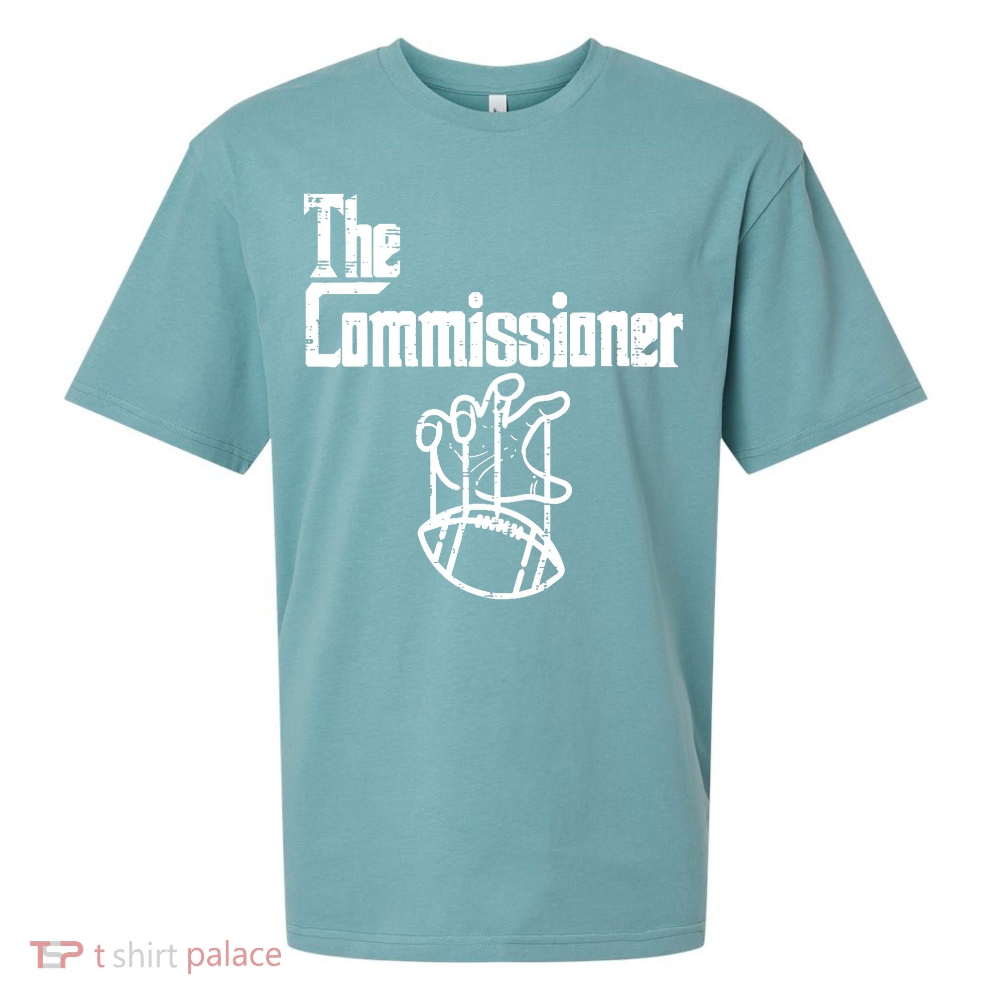 Fantasy Football The Commissioner Funny Sueded Cloud Jersey T-Shirt
