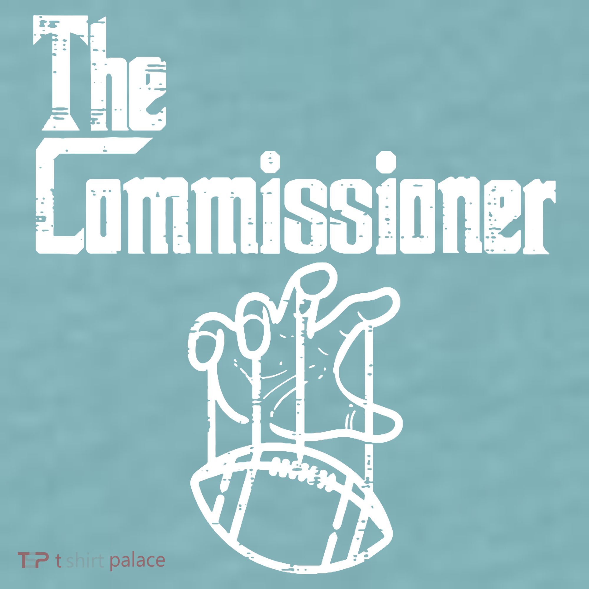 Fantasy Football The Commissioner Funny Sueded Cloud Jersey T-Shirt