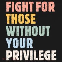 Fight For Those Without Your Privilege Women Rights Feminist USA-Made Doggie Bandana thumb 2