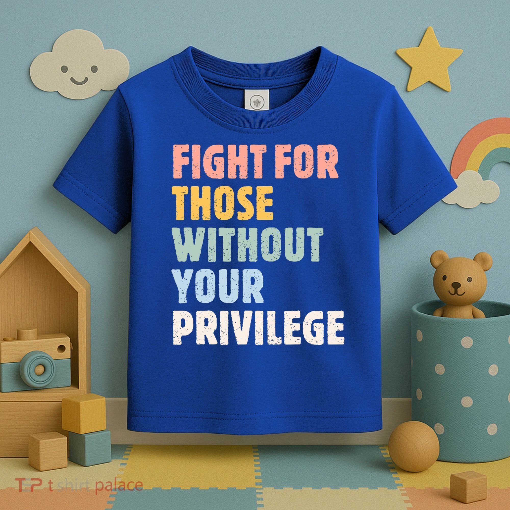 Fight For Those Without Your Privilege Women Rights Feminist Toddler T-Shirt