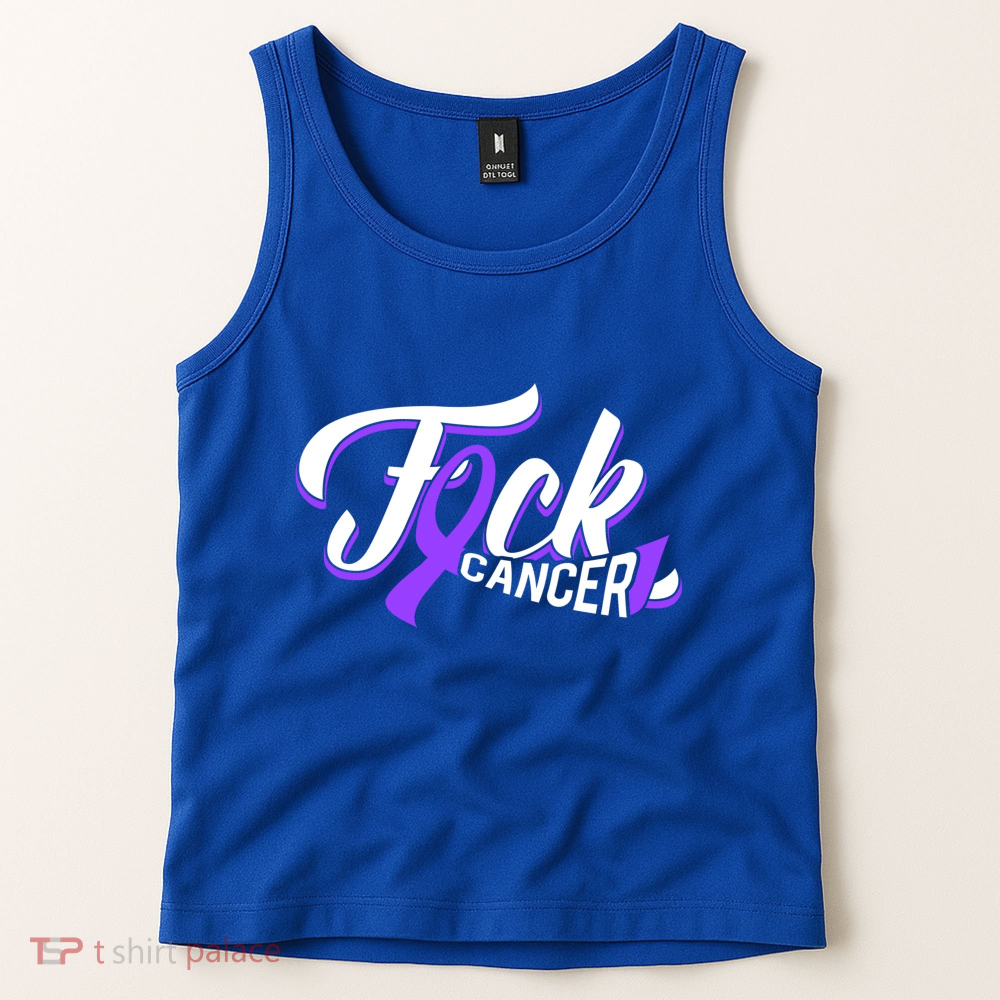 Funny Fuck Testicular Cancer Awareness Gift Cancer Warrior Meaningful Gift Tank Top