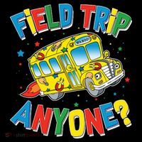 Funny Field Trip Anyone USA-Made Doggie Bandana thumb 2
