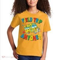 Funny Field Trip Anyone Kids T-Shirt thumb 2